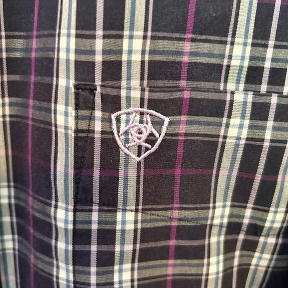 Ariat button down shirt in purple - Picture 2 of 5
